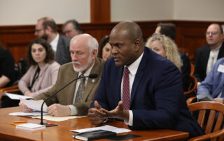 State Rep. Joe Tate (D-Detroit) testifying in favor of his House Resolution 157 before the House Natural Resources Committee in Lansing on Jan. 21, 2020