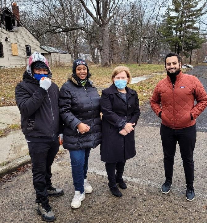 Rep. Stephanie A. Young and her staff partnered with the Detroit Blight Buster for a Day of Service on Martian Luther King, Jr. Day, January 18, 2021. Volunteers took down three burned-out homes and cleared the debris in the Old Redford neighborhood of Northwest Detroit.