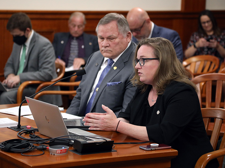 State Rep. Kelly Breen (D-Novi) testified on HB 4639, which adresses compulsory arbitration for corrections officers, on Tuesday, May 25, 2021.