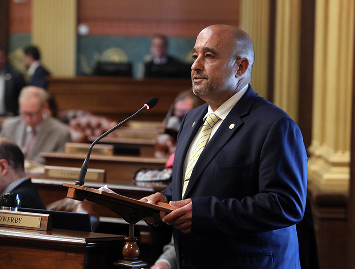 State Rep. Tulio Liberati (D-Allen Park) spoke to his resolution declaring July as Fragile X Awareness Month in the state of Michigan, on June 30, 2021.