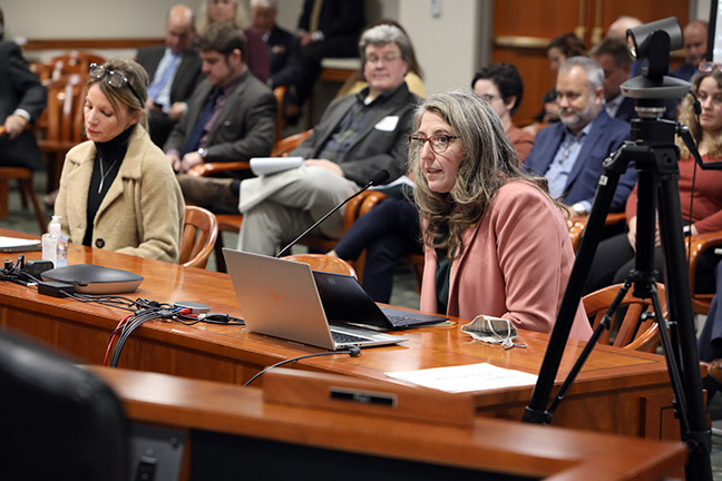 State Rep. Rachel Hood (D-Grand Rapids) testified on HB 4715, which deals with community solar facilities, in the House Energy Committee on October 27, 2019.