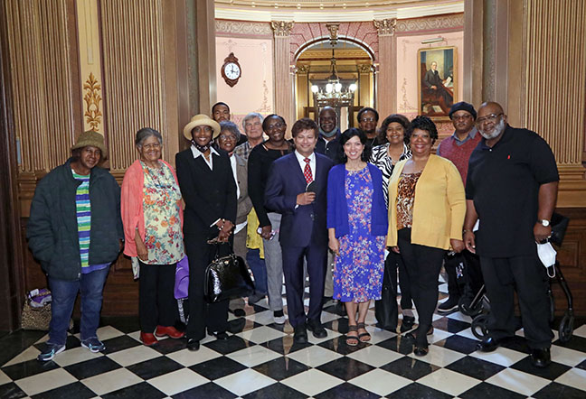 State Rep. Shri Thanedar (D-Detroit) welcomed constituents to the Capitol on September 30, 2021.