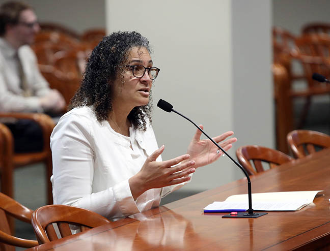 State Rep. Felicia Brabec (D-Pittsfield) testified on a bill package aimed at improving our public behavioral health system in Michigan, in the House Committee on Health Policy on March 17, 2022.