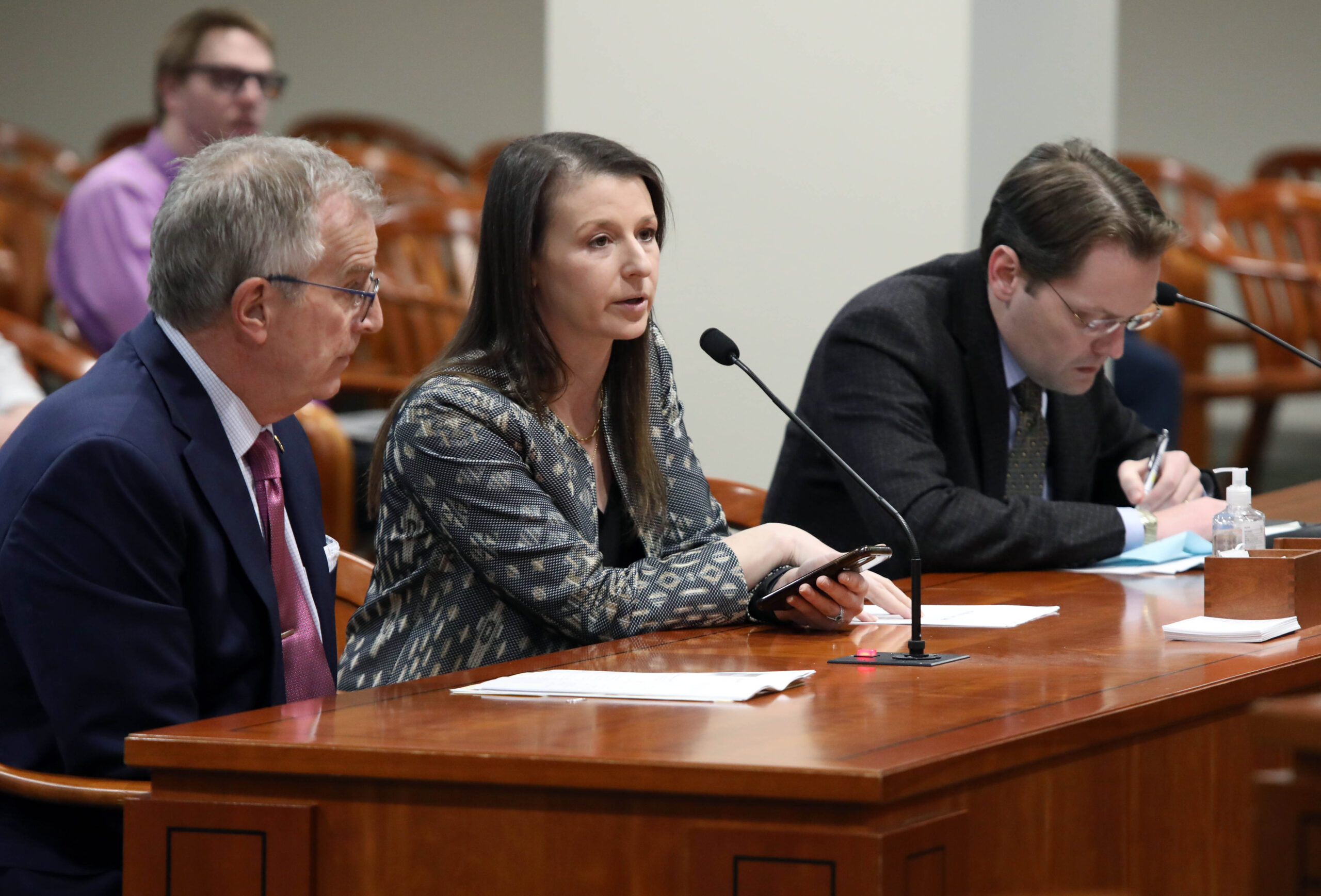 State Rep. Samantha Steckloff (D-Farmington Hills) testified on House Bill 5486, which deals with consumer protection in online marketplaces, in the House Judiciary Committee on March 22, 2022.
