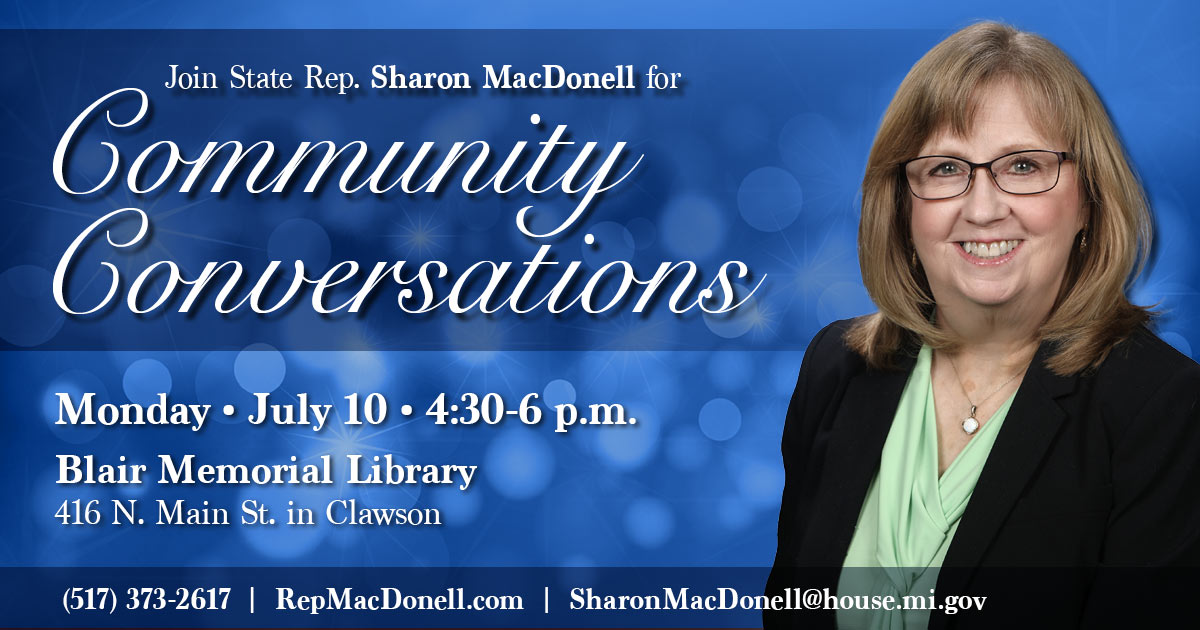 Rep. MacDonell's Community Conversations Monday, July 10
