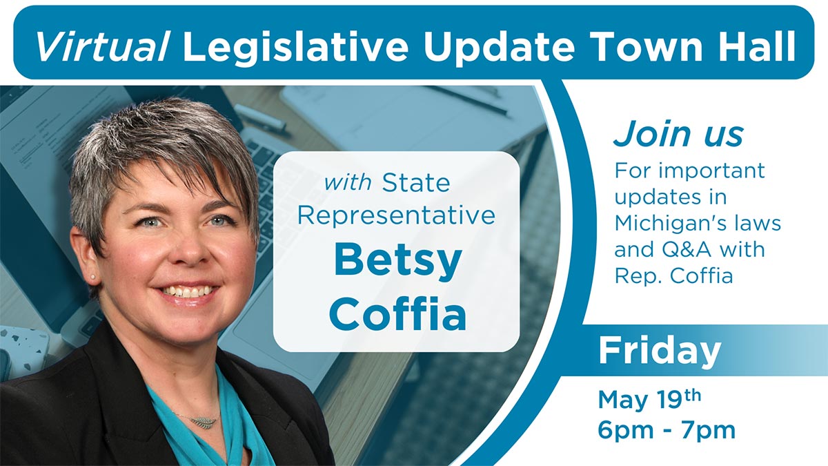 Rep. Coffia's Virtual Legislative Town Hall Update Friday May 19