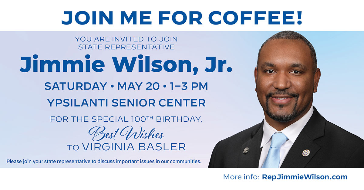 Rep. Wilson’s Community Coffee Hour Saturday, May 20