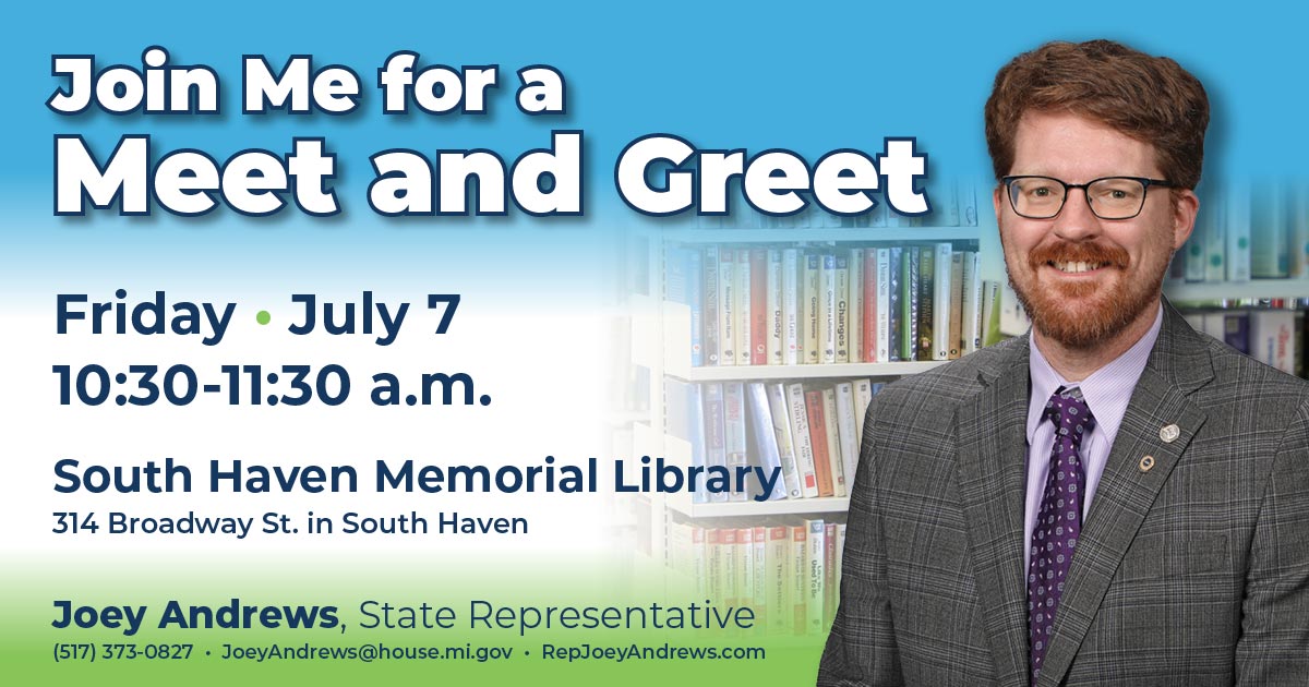 Rep. Andrews’ Meet and Greet Friday, July 7