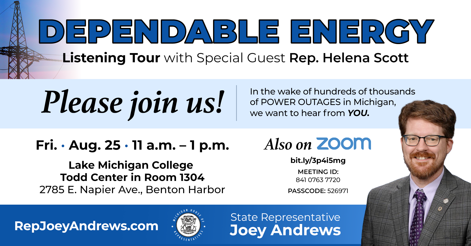 Rep. Andrews' Dependable Energy Listening Tour