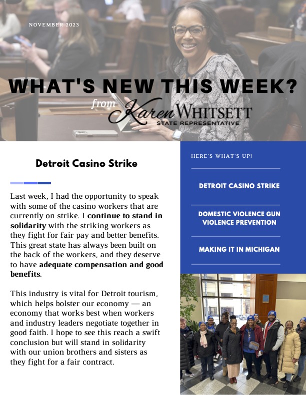 Page 1 Rep. Karen Whitsett Newsletter