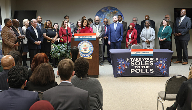 Gov. Gretchen Whitmer solidified Michigan’s commitment to ensuring accessible and secure elections with the signing of several key election and voter rights related bills at the NAACP headquarters in Detroit on No. 30, 2023. The legislation focuses on enhancing Michigan’s democracy, such as increasing access to voting and safeguarding the integrity of state election campaigning rules.