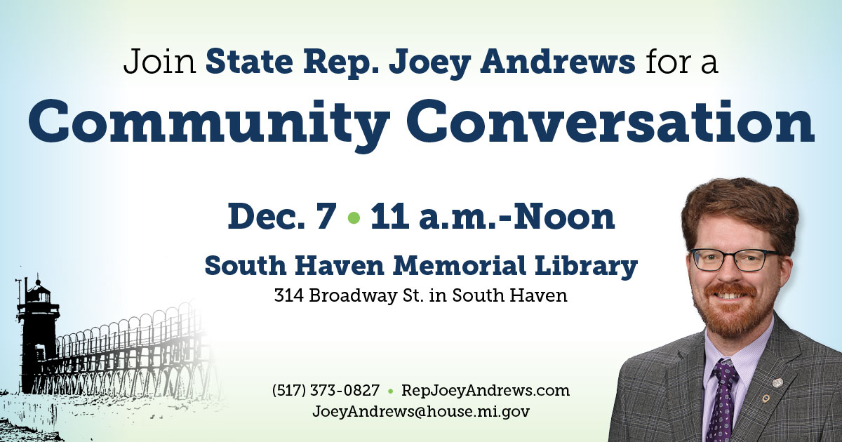 Rep. Andrews' Community Conversation Tour Graphic