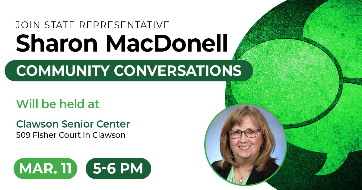 Community Conversation with Rep. Sharon MacDonell