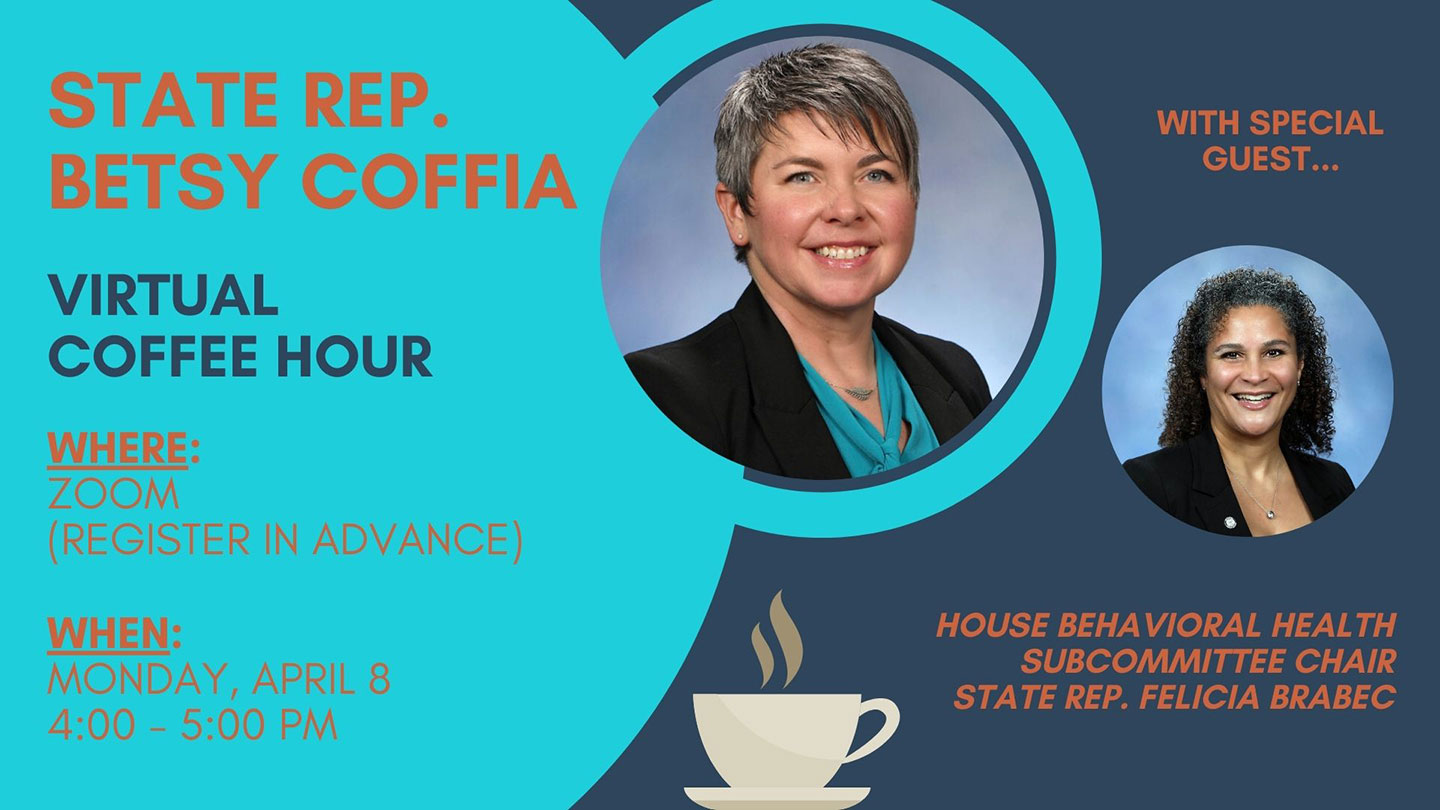 Rep. Coffia's Second Monday of the Month Virtual Coffee Hour for the month of April
