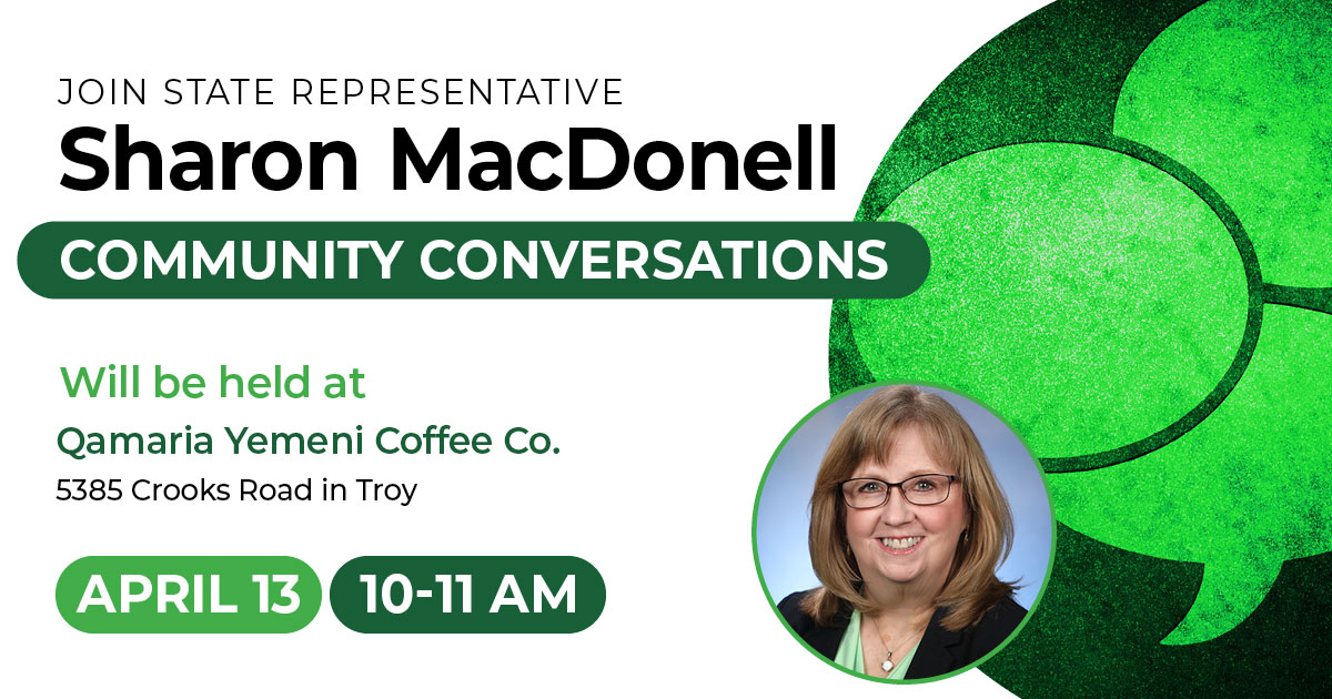 Rep. MacDonell's Community Conversation Saturday April 13