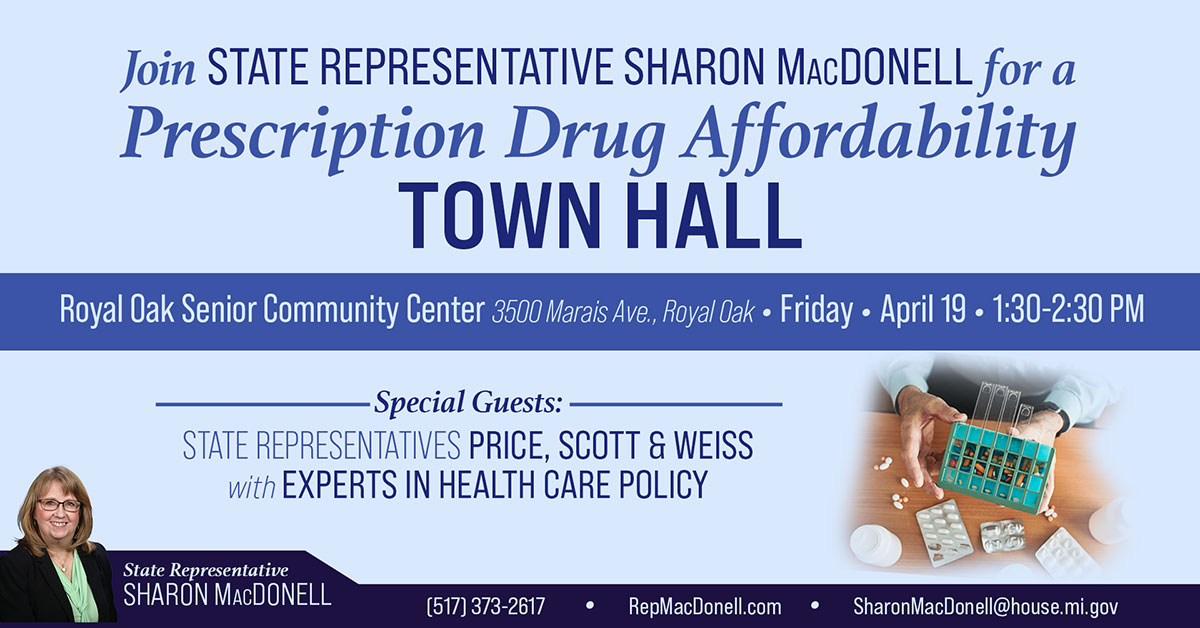 Rep. MacDonell's Prescription Affordability Town Hall
