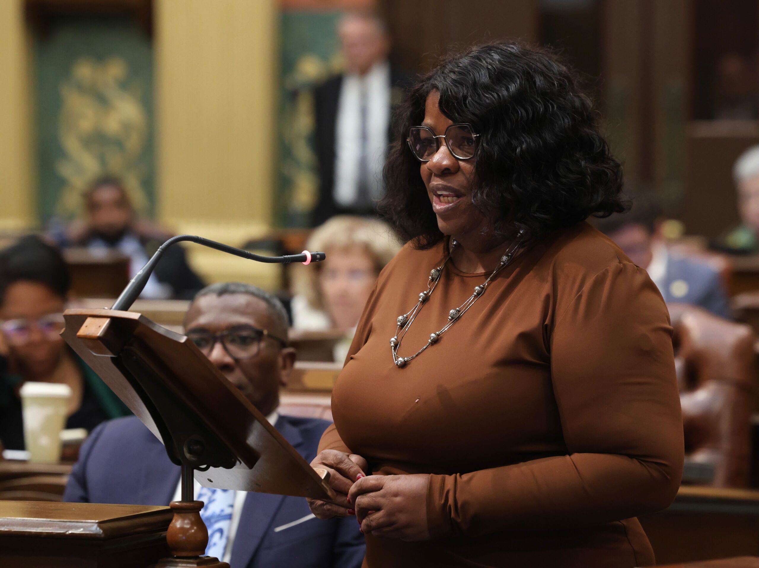 Rep. B. Carter speaking on house floor.