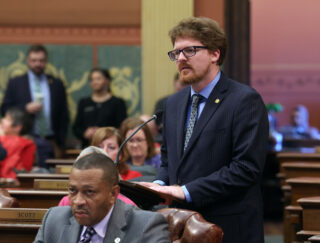 Michigan State Representative Joey Andrews speaks on the House floor.