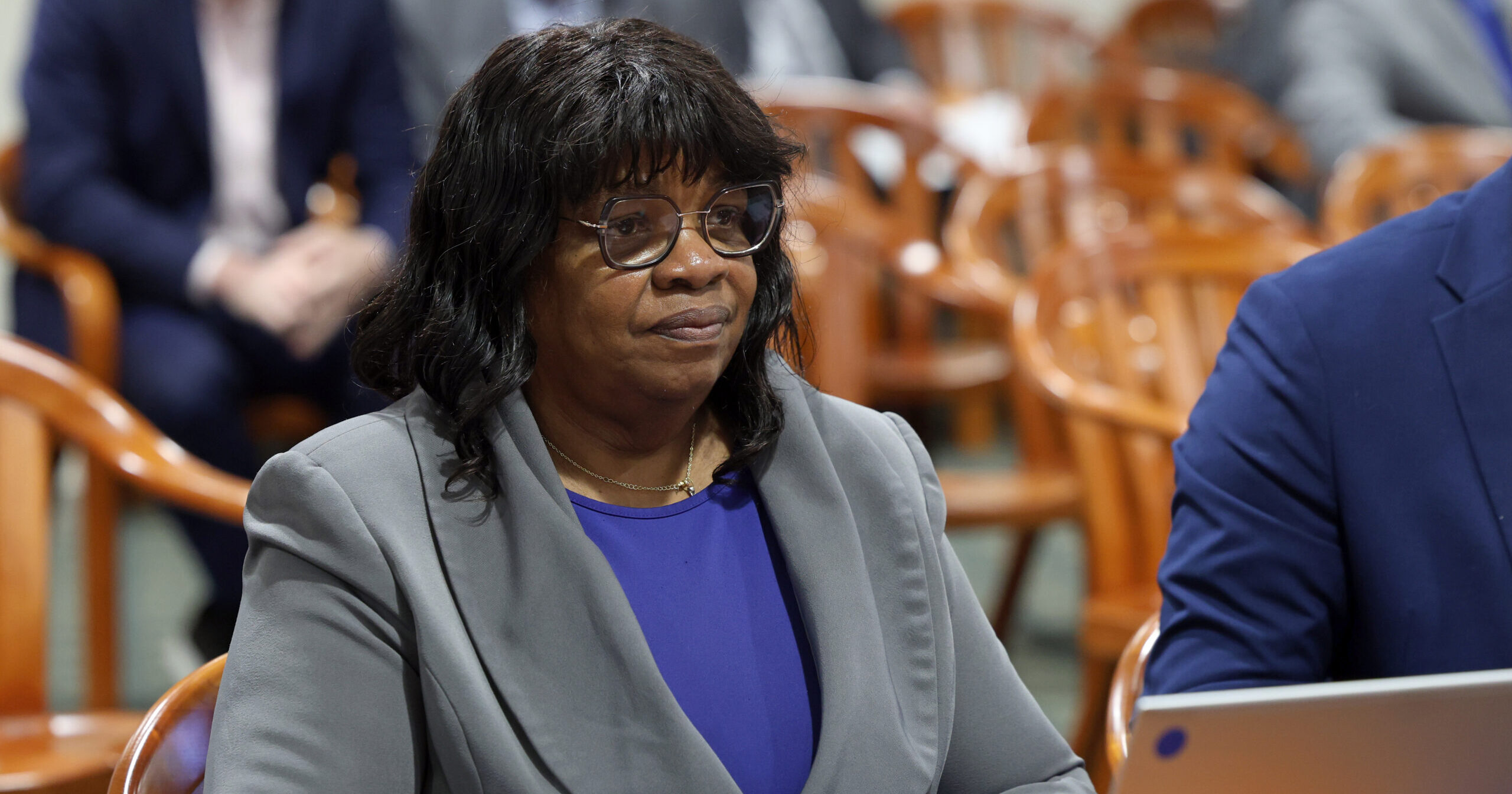 State Rep. Brenda Carter (D-Pontiac) gives testimony to the House Insurance and Financial Services Committee, April 25, 2024.