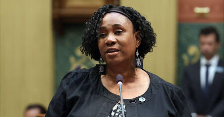 State Rep. Stephanie A. Young speaking on the House Floor on Wednesday, June 12, 2024, at the Capitol in Lansing.