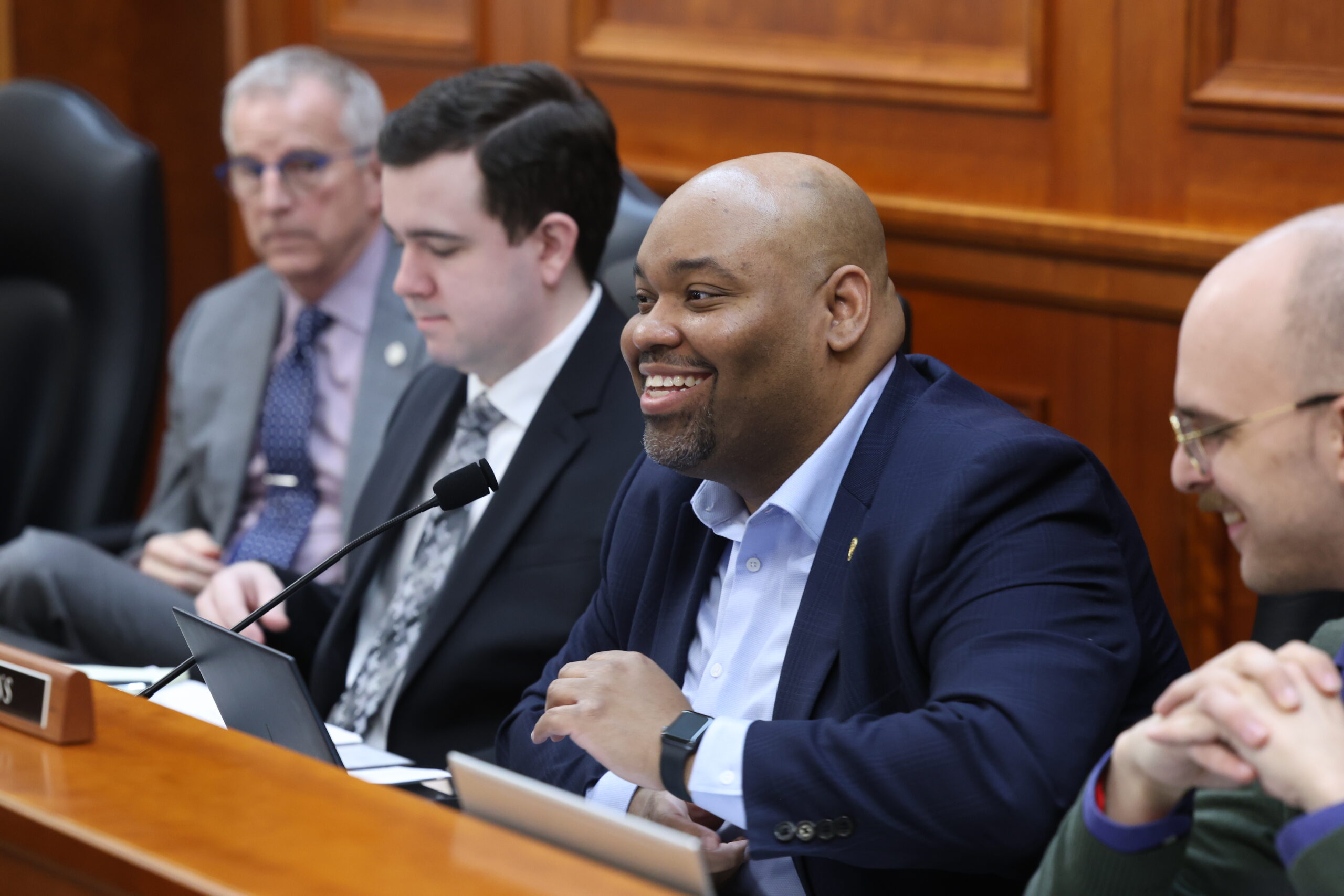 State Rep. Jason Hoskins (D-Southfield) chairing the Economic Development and Small Business committee.