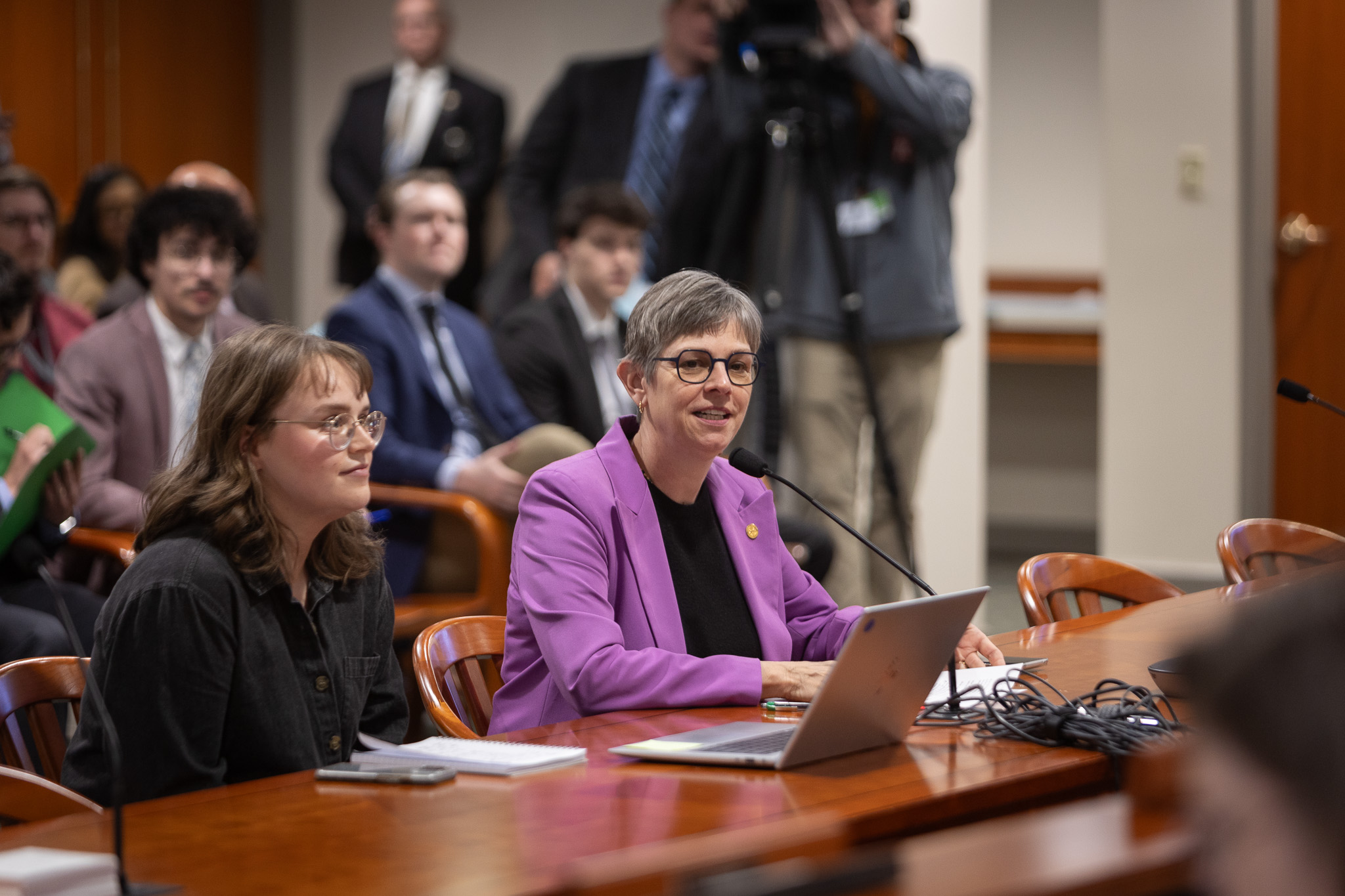 Michigan State Representative Julie Brixie testifies in the House Judiciary Committee.