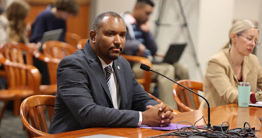 Michigan State Representative Jimmie Wilson, Jr. testifies in the House Ethics and Oversight Committee.