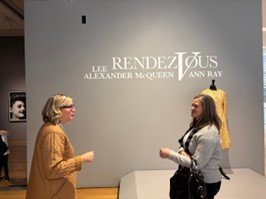 Michigan State Representative Carol Glanville visits the Grand Rapids Art Museum.