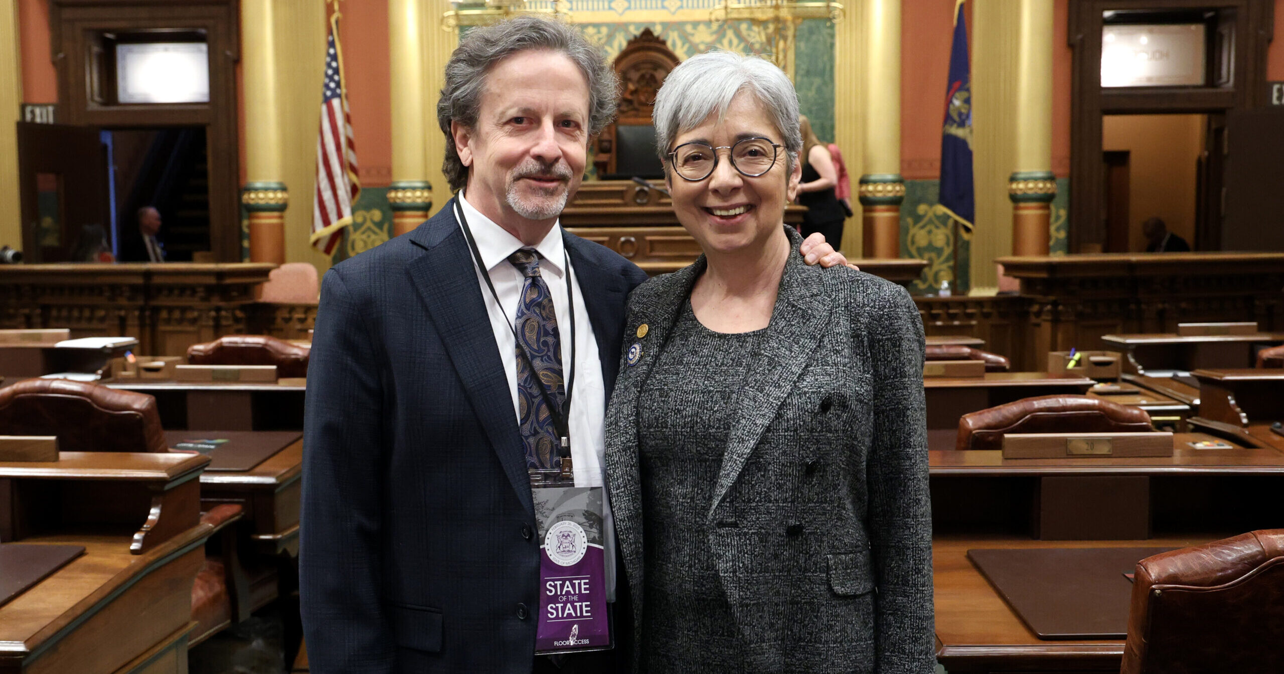 Michigan State Representative Veronica Paiz and her husband, Alex Rogowski.