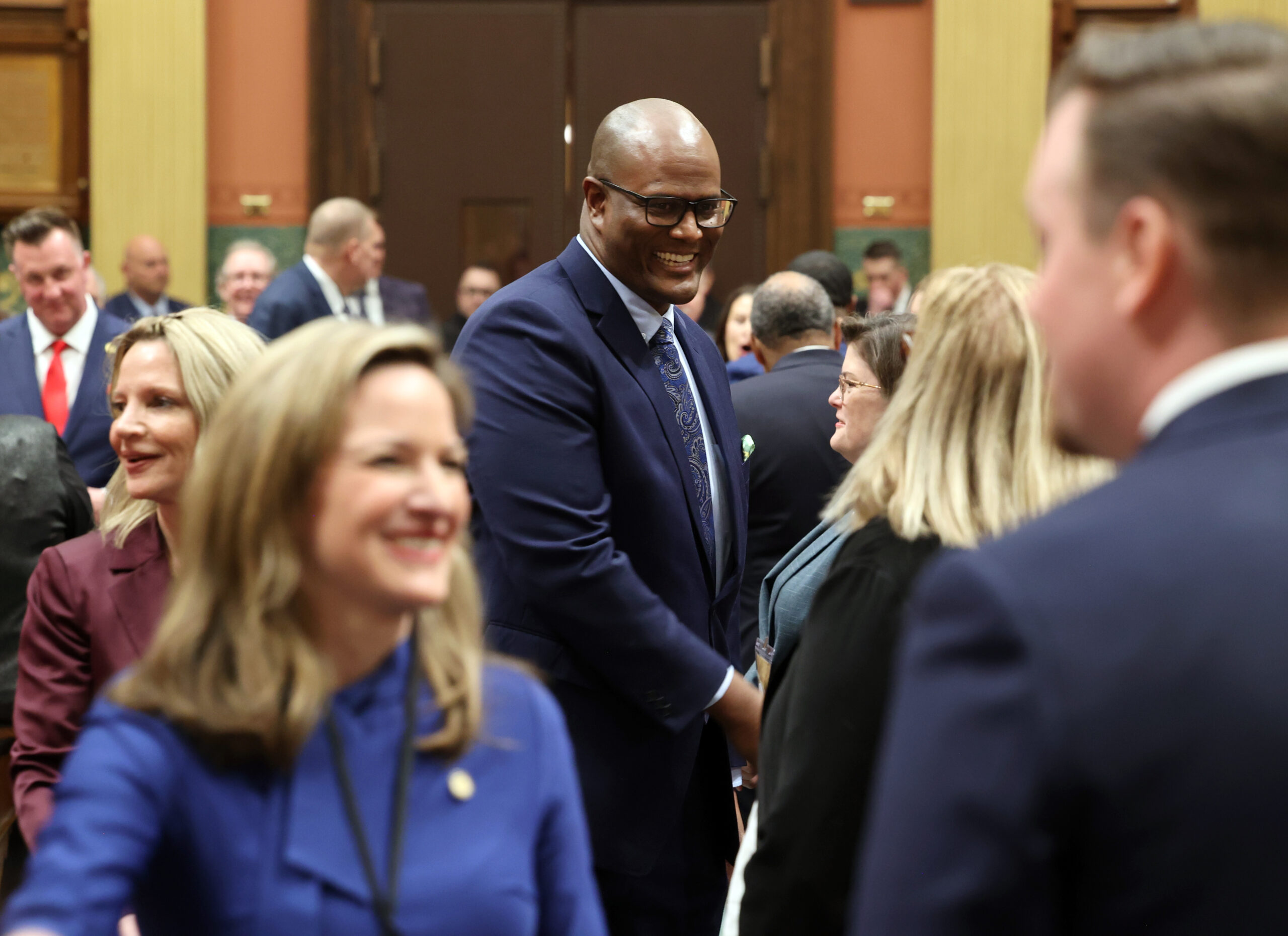 State Rep. Joe Tate walking on the House floor.