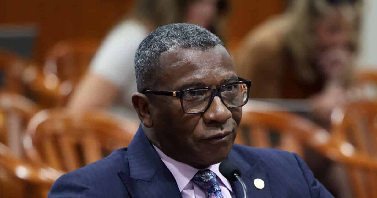 State Rep. Amos O’Neal (D-Saginaw) testifying in the Regulatory Reform Committee on June 11, 2024, at the House Office Building in Lansing.