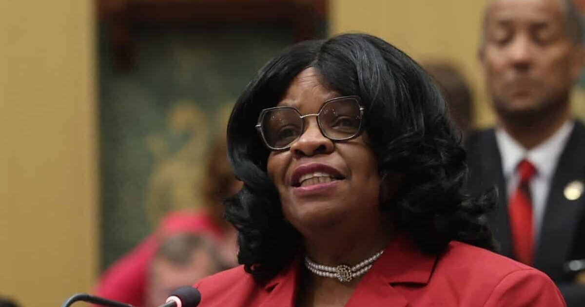 State Rep. Brenda Carter (D-Pontiac) speaks on the House floor on Wednesday, April 30, 2025, at the Capitol Building in Lansing.
