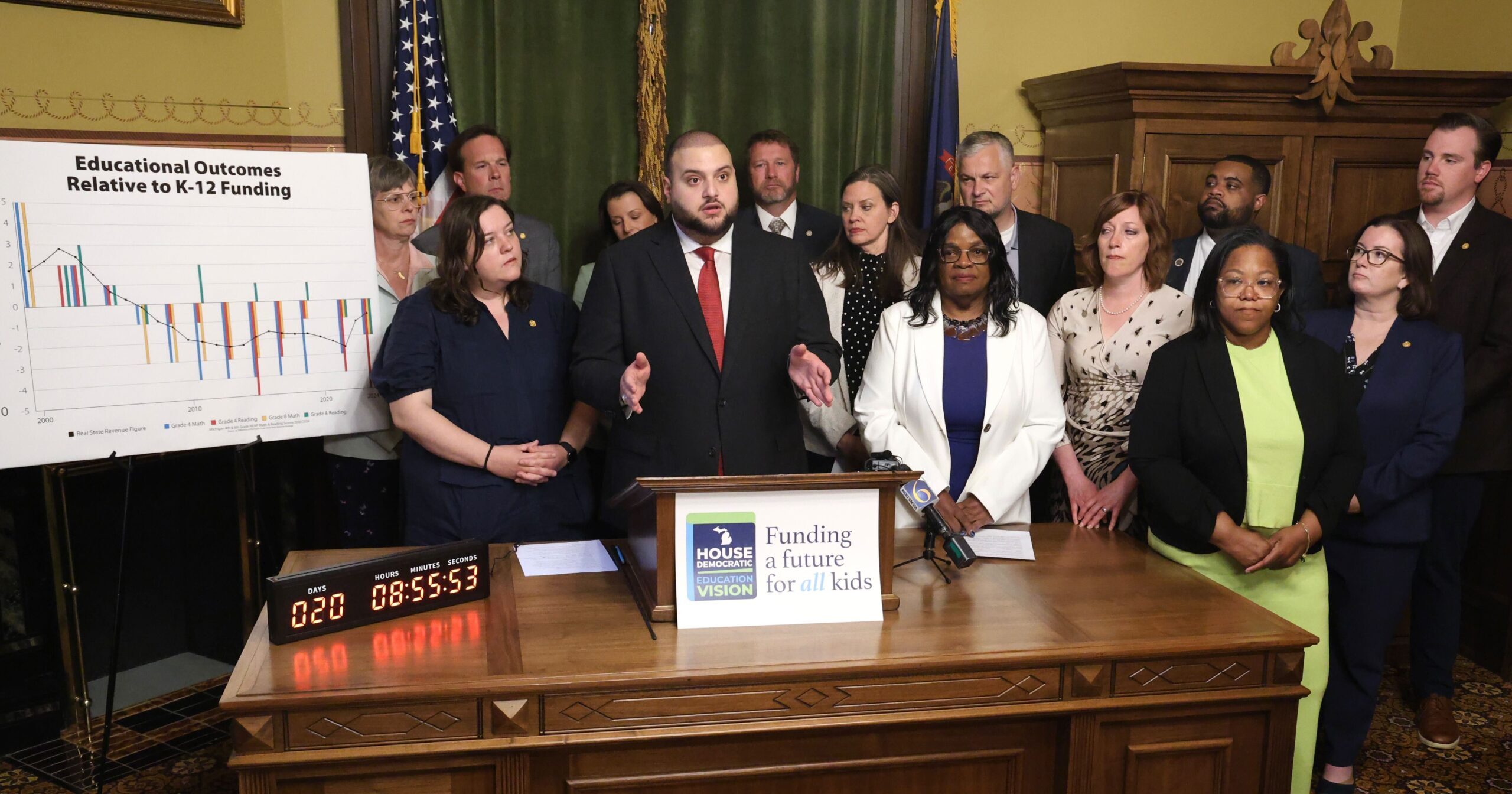 State Rep. Julie Brixie at a press conference