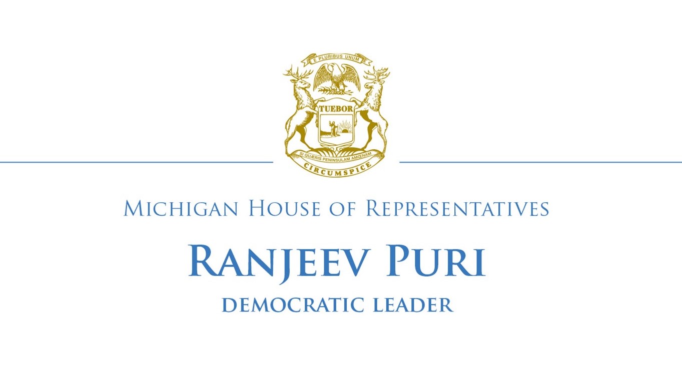 Header for Democratic Leader Ranjeev Puri