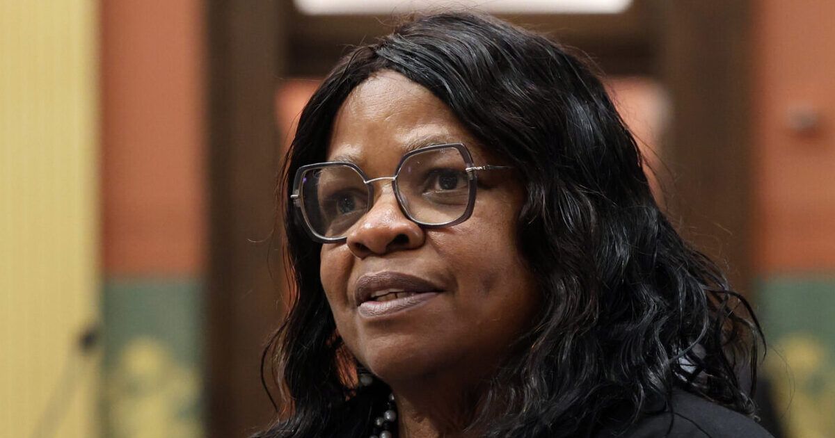 Michigan State Representative Brenda Carter speaking on the House floor.