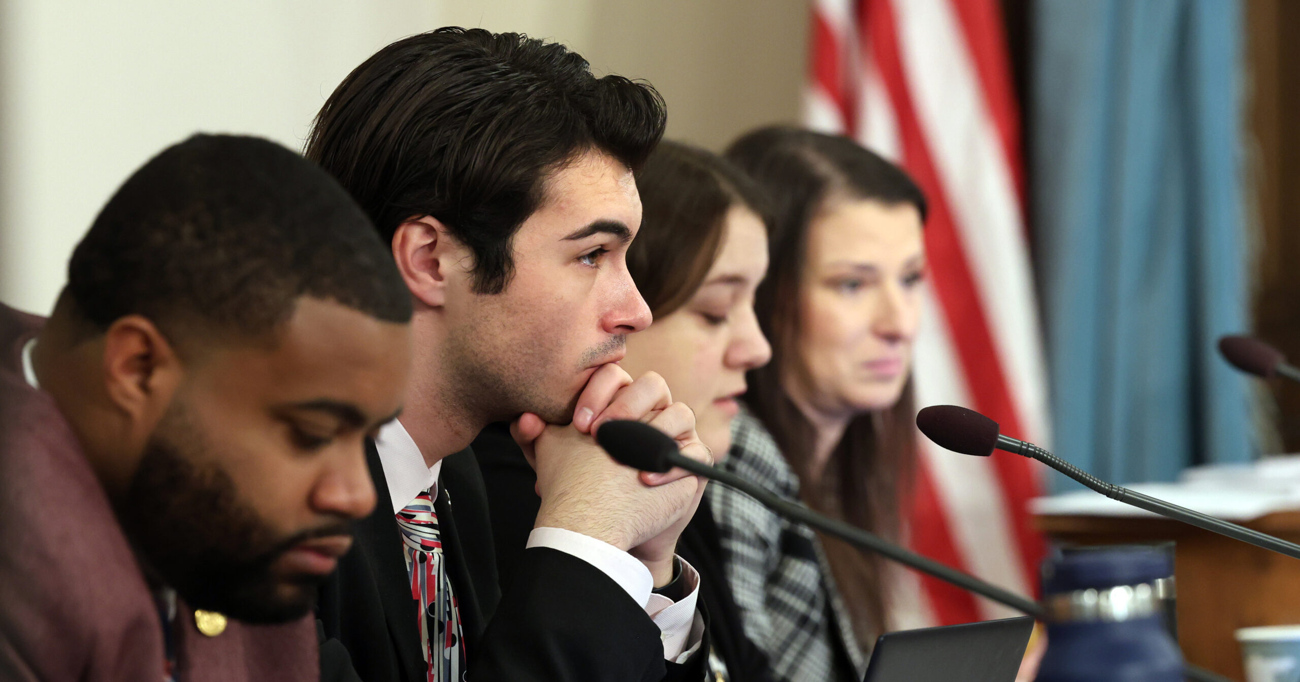 State Rep. Jasper Martus sits in an appropriations committee meeting