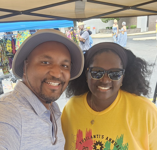 State Rep. Jimmie Wilson, Jr. (D-Ypsilanti) and City of Ypsilanti Mayor attending Ypsilanti’s Annual Juneteenth Celebration on June 21, 2025, back in the district. 