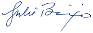 state rep. Julie Brixie signature