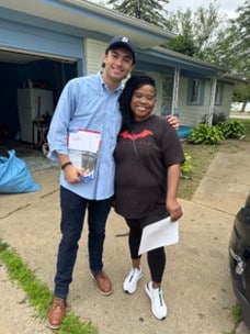 State Rep. Martus poses with a constituent