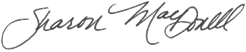 State Rep. Sharon MacDonnell Signature