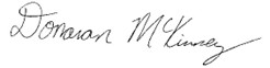 state rep. Donavan McKinney signature