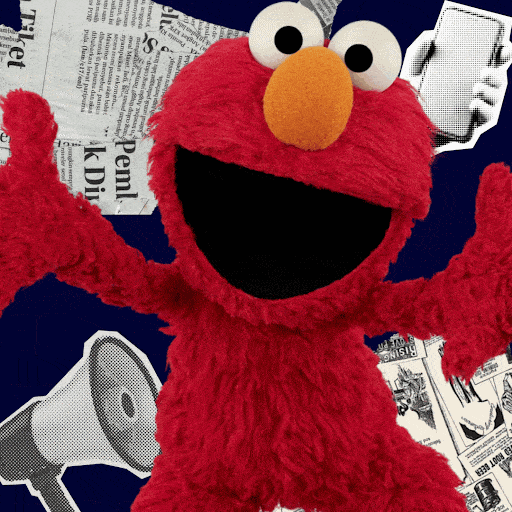 A gif of Elmo.