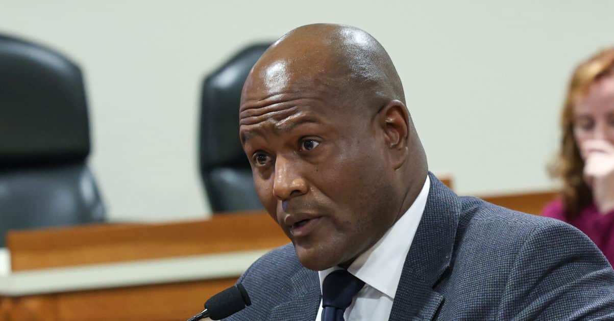 Michigan State Representative Joe Tate testifying in the House Labor and Economic Opportunity Committee on October 1, 2025.
