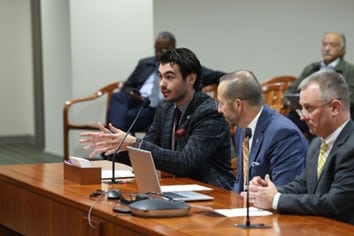 State Rep. Martus testifying on House bills 4593 and 4594 to the House Health Policy Committee on dental advertising transparency, Oct. 29.