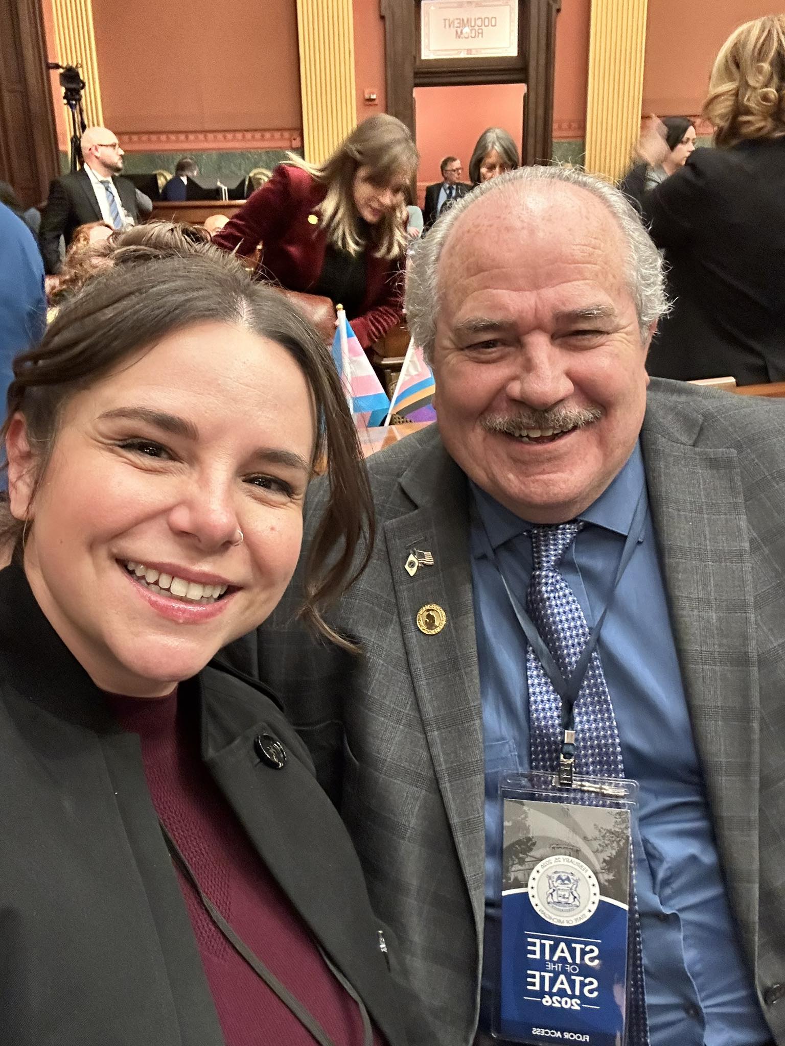 State Rep. Laurie Pohutsky and Redford Township Supervisor Pat McRae