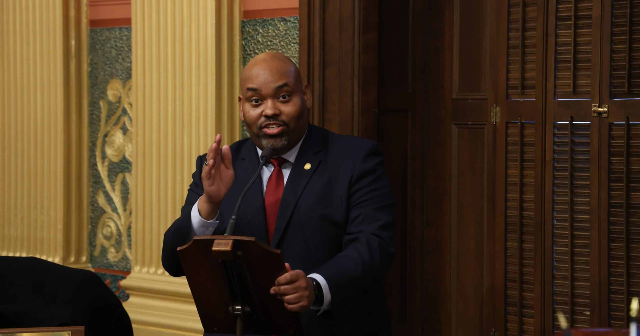 State Rep. Jason Hoskins on the House floor