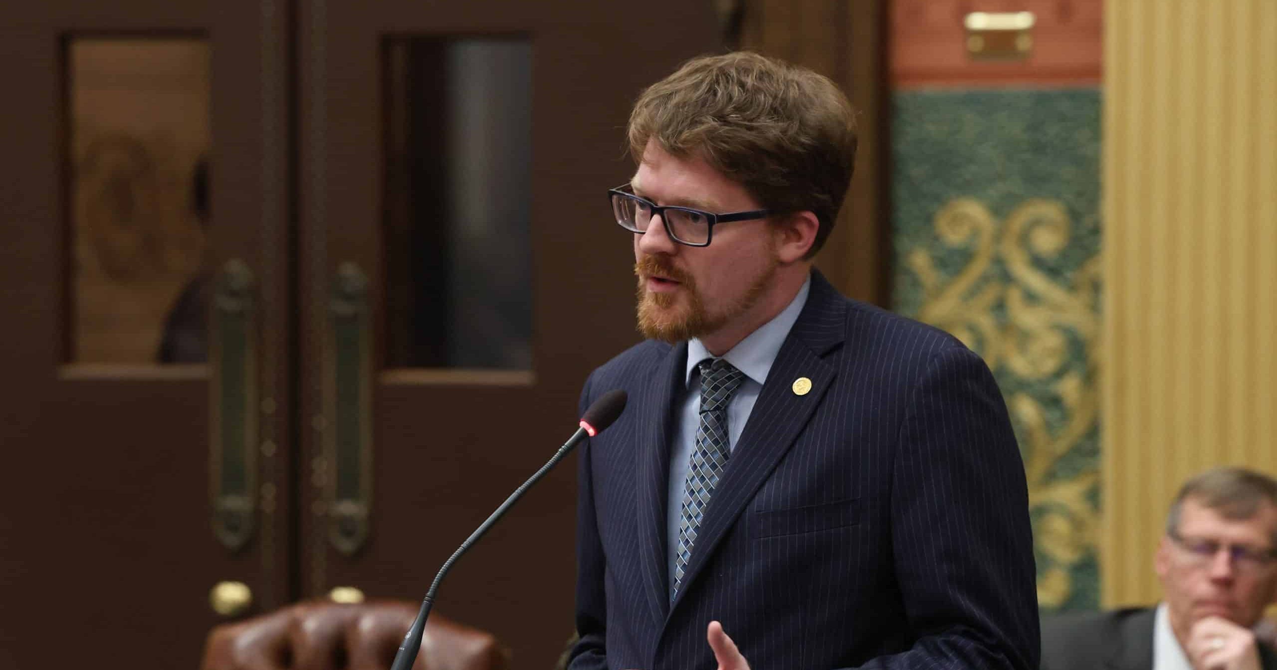 State Rep. Joey Andrews speaks on the House floor